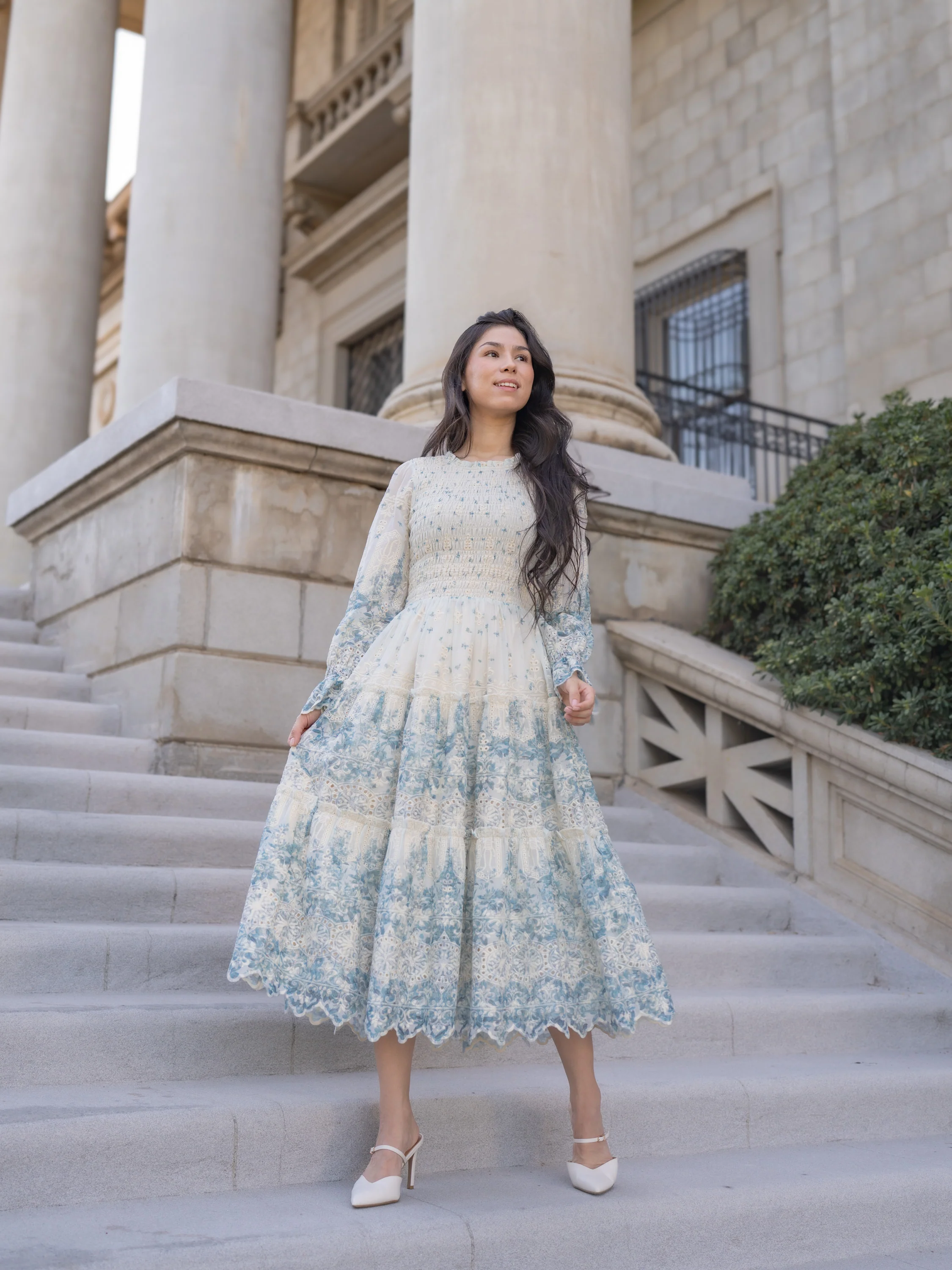 Evermore Dress - Soft Blue - Image 5