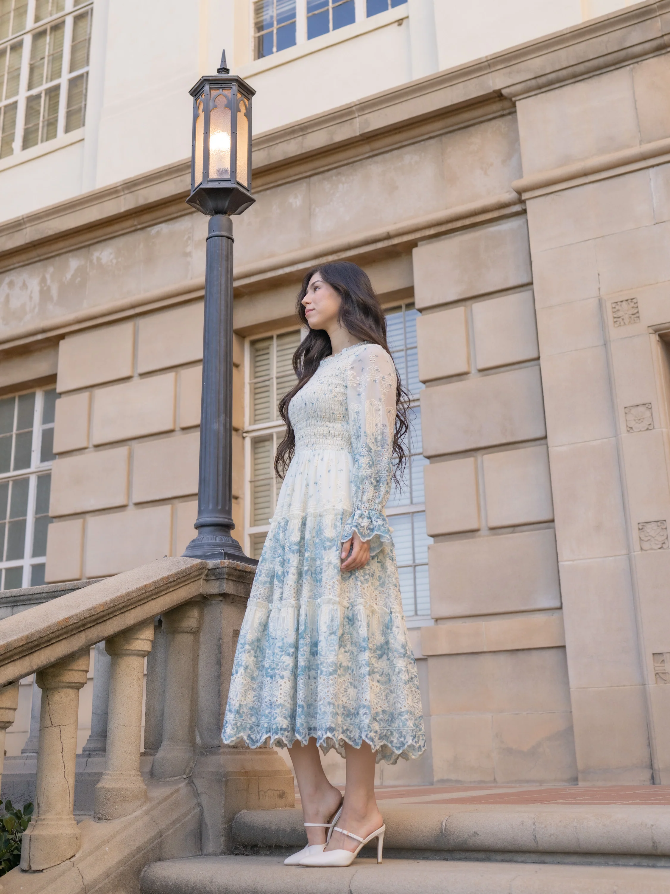 Evermore Dress - Soft Blue - Image 8