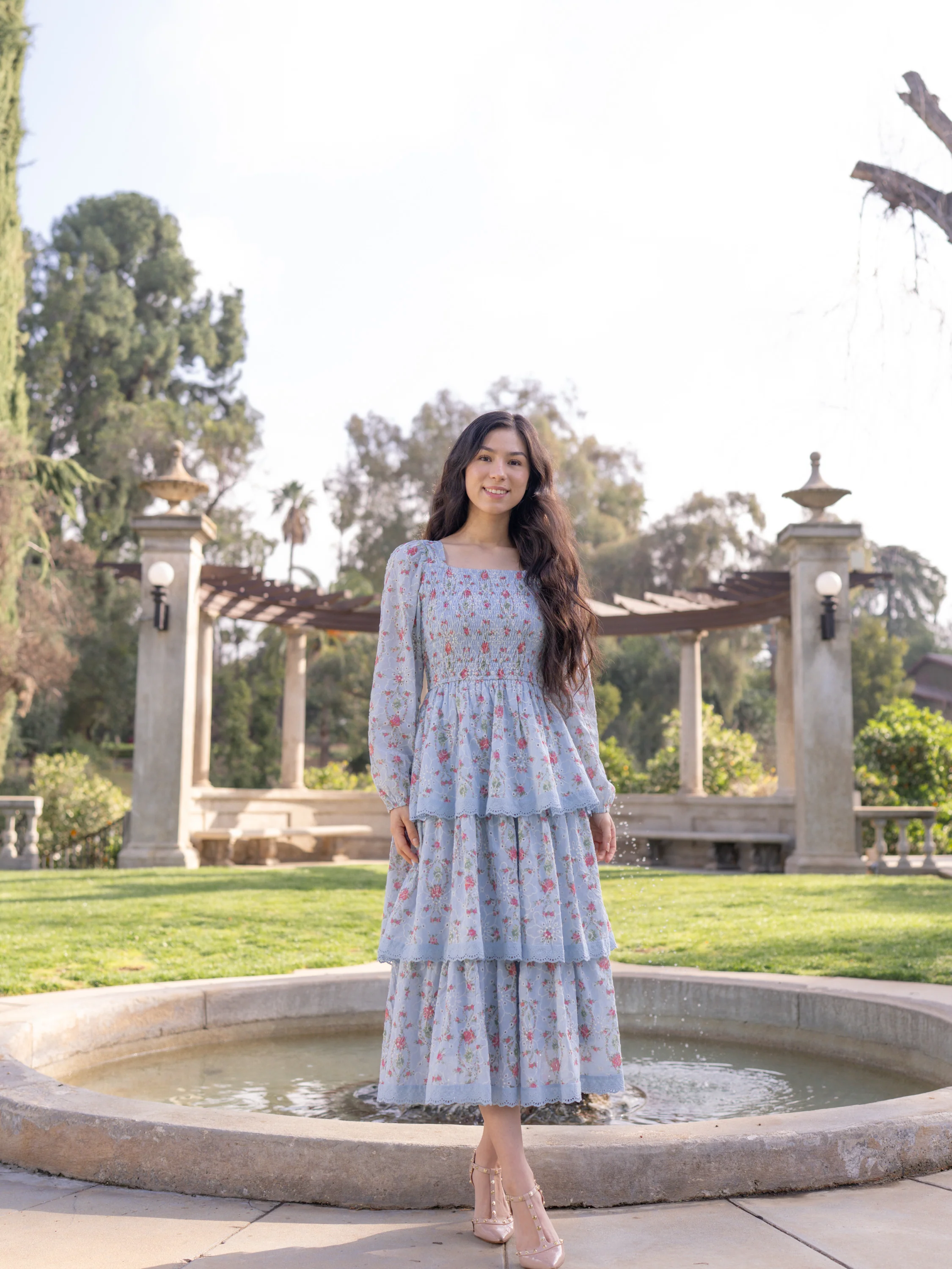 Heirloom Hearts Dress - Sky Blue - Image 9