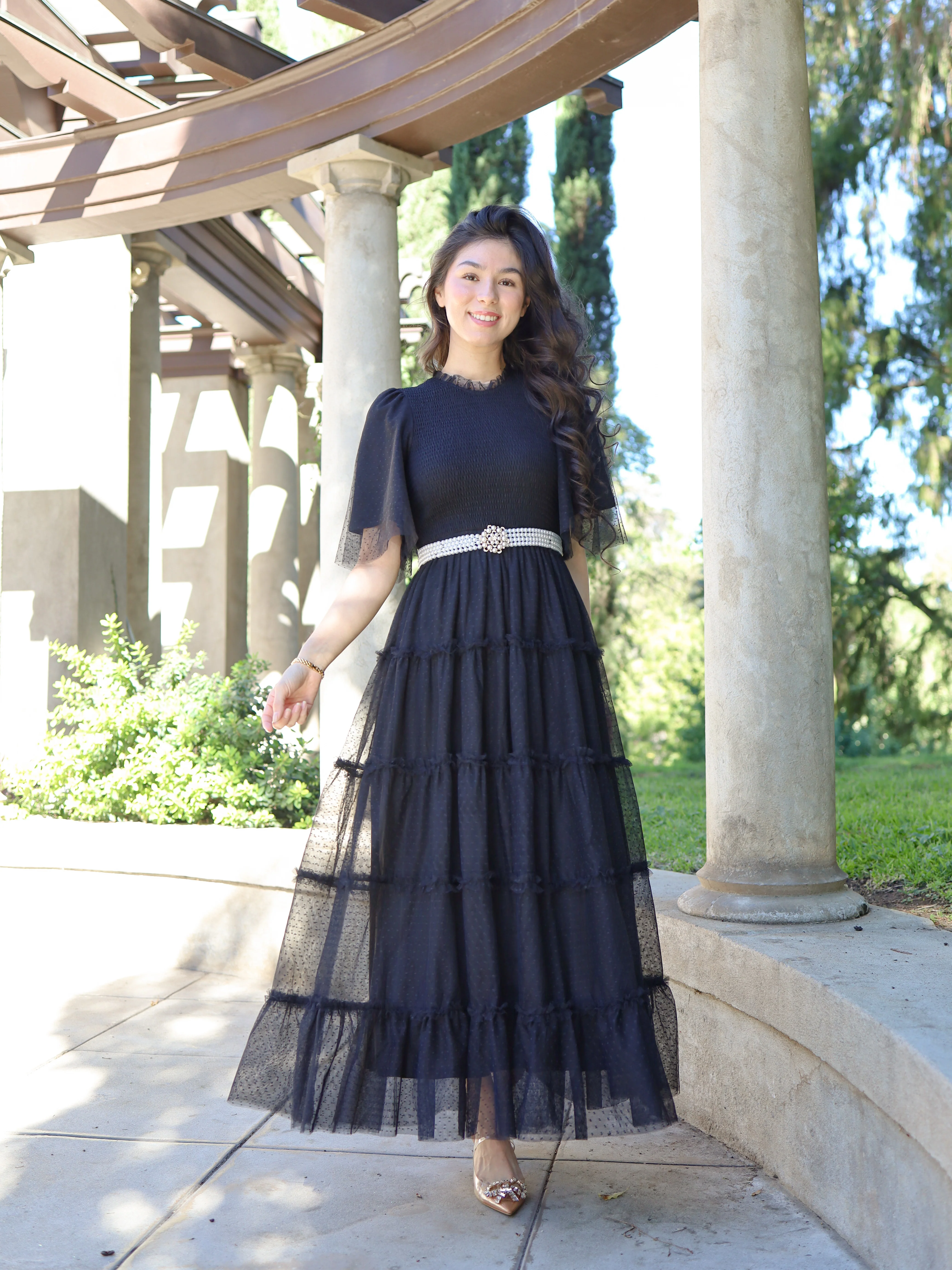 Vintage Romance Dress - Onyx - Image 7