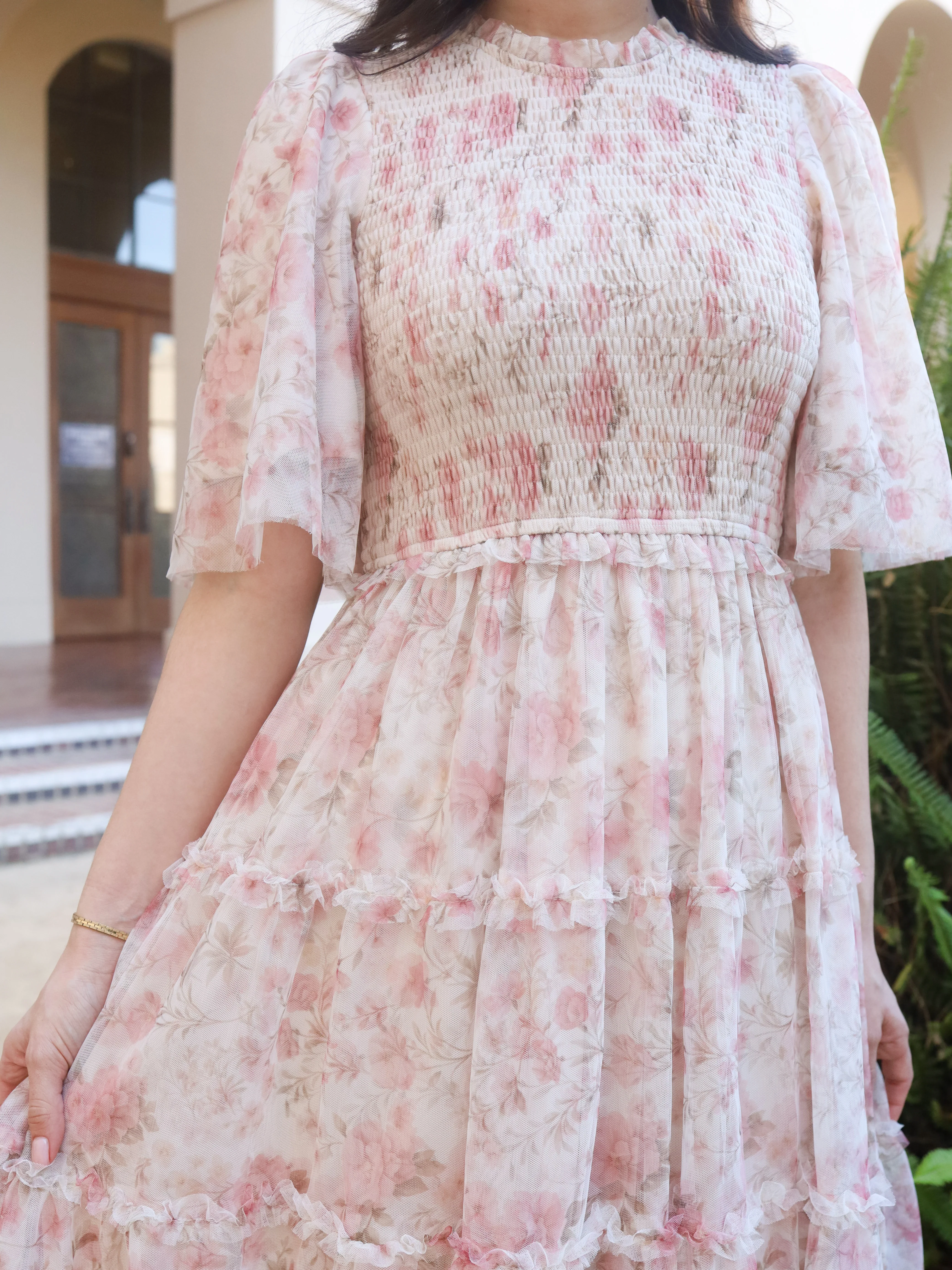 Vintage Romance Dress - Blush Petal - Image 6
