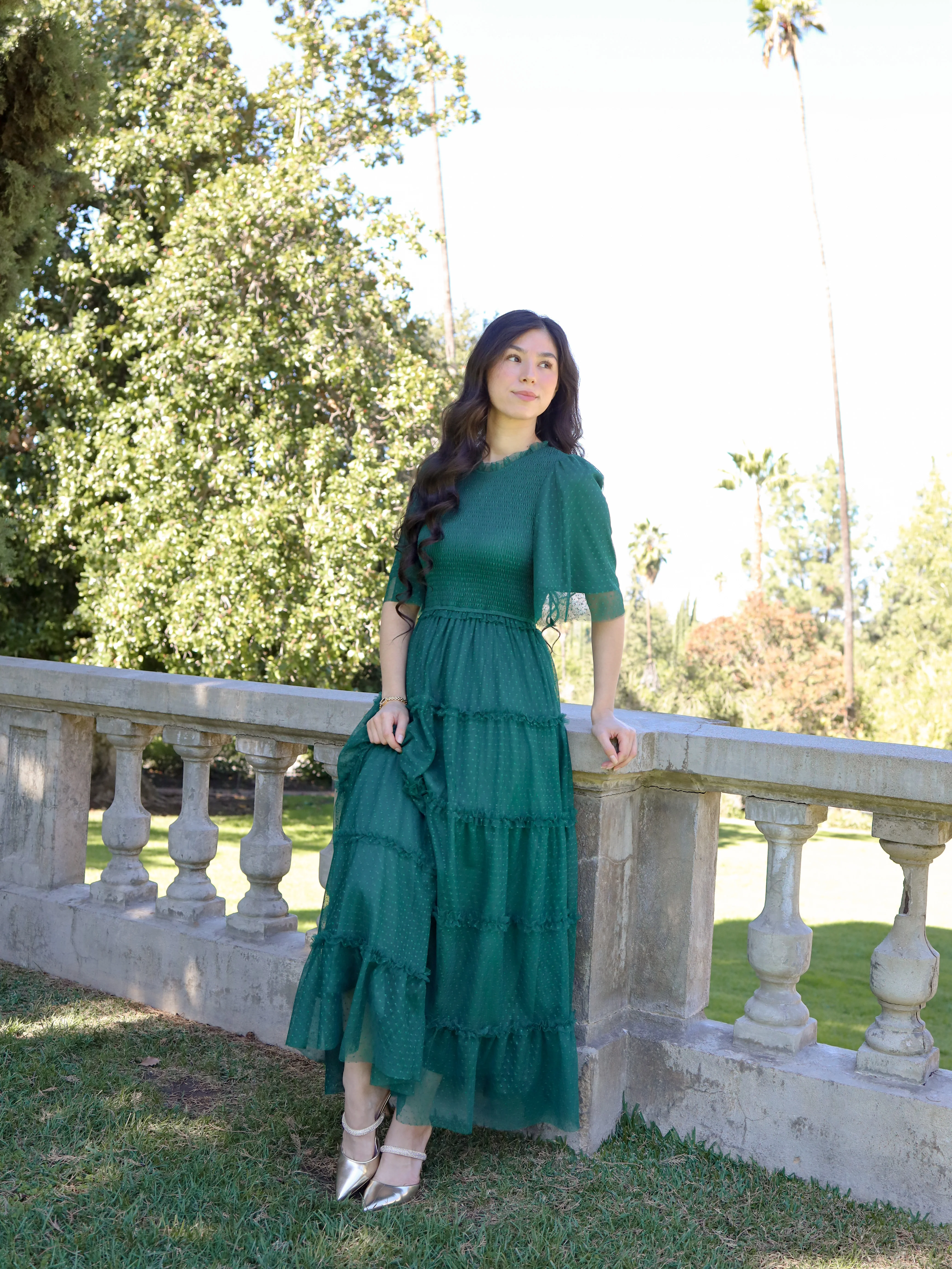 Vintage Romance Dress - Forest