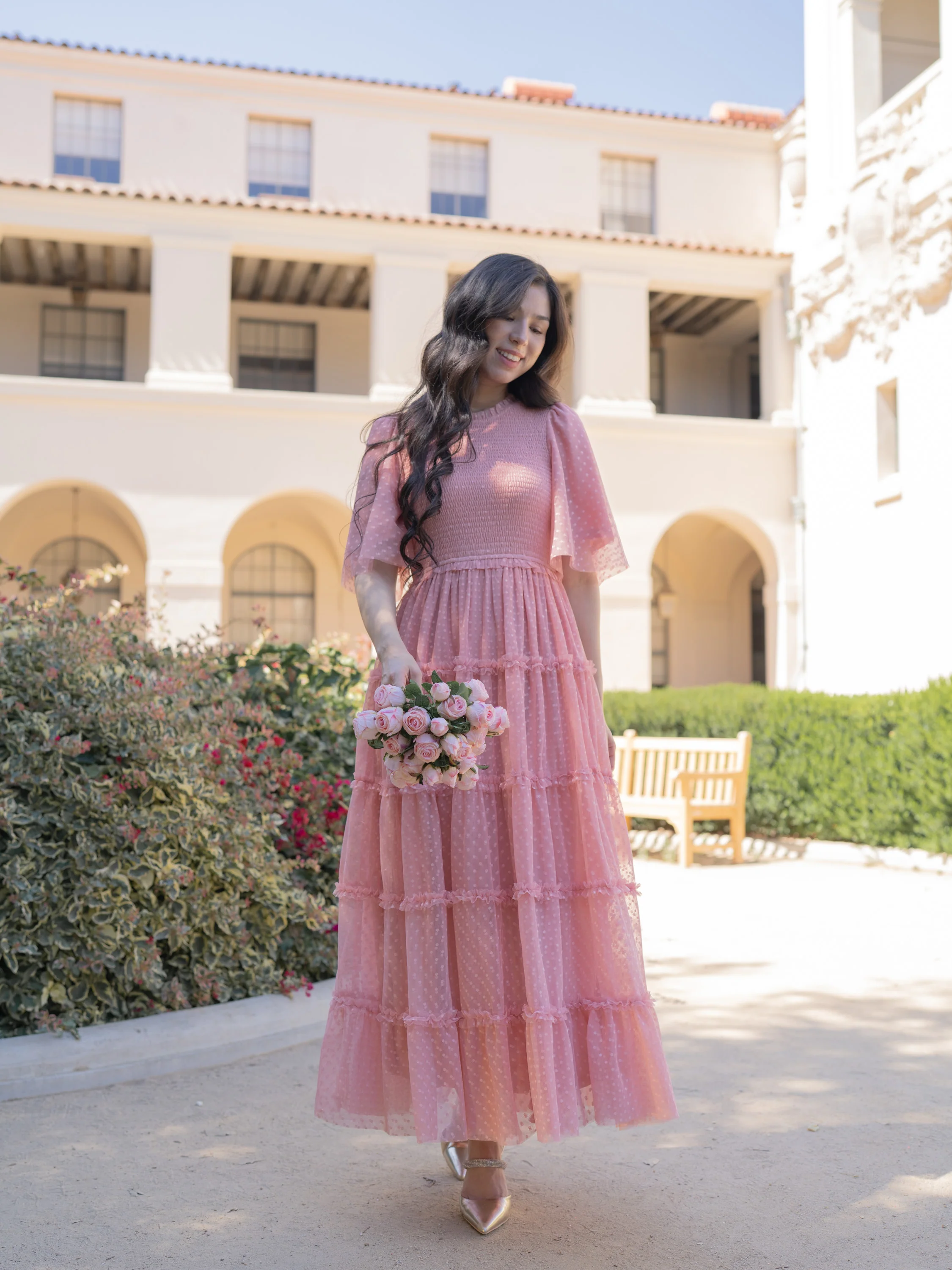 Vintage Romance Dress - French Rose