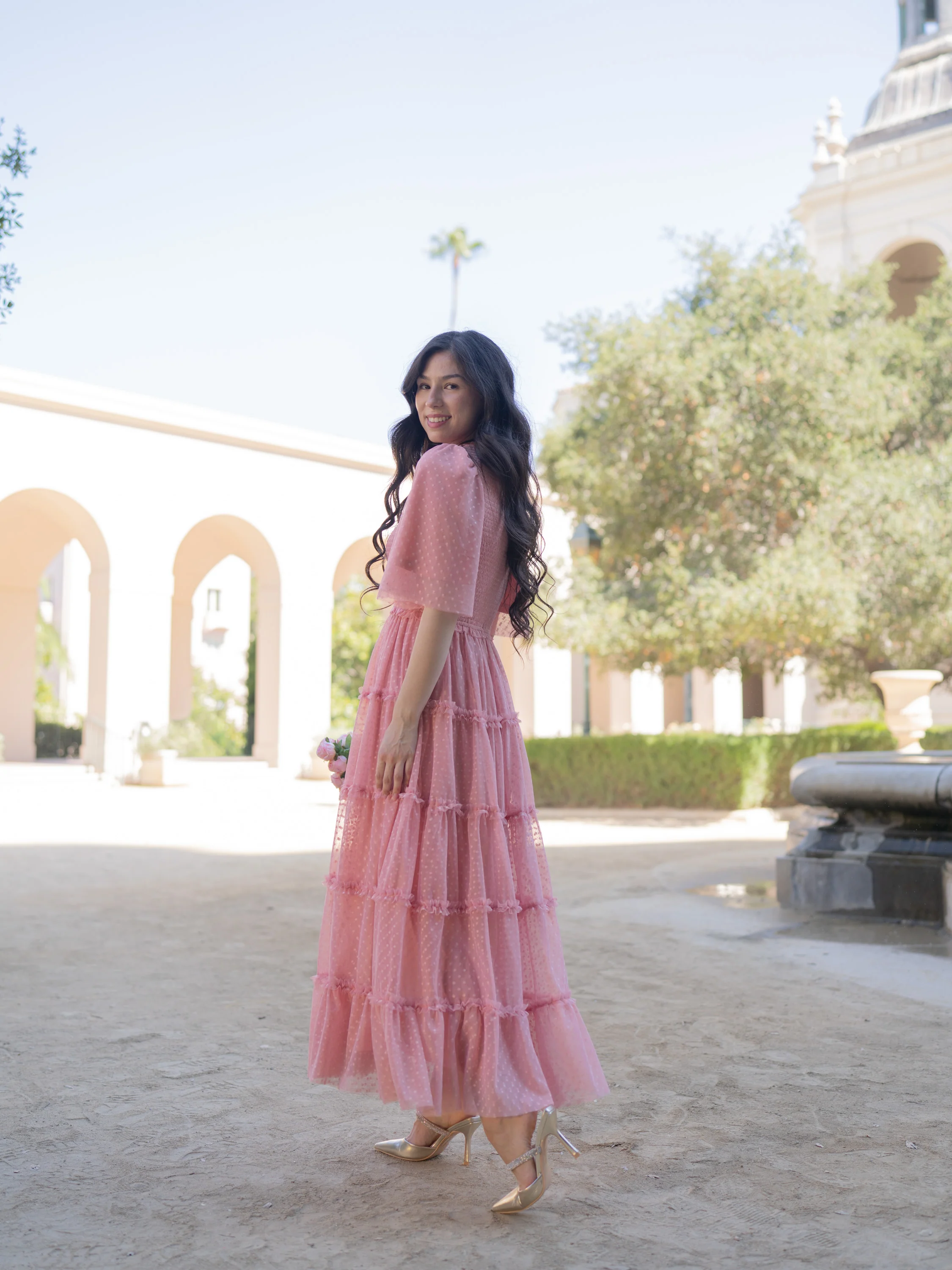 Vintage Romance Dress - French Rose - Image 3