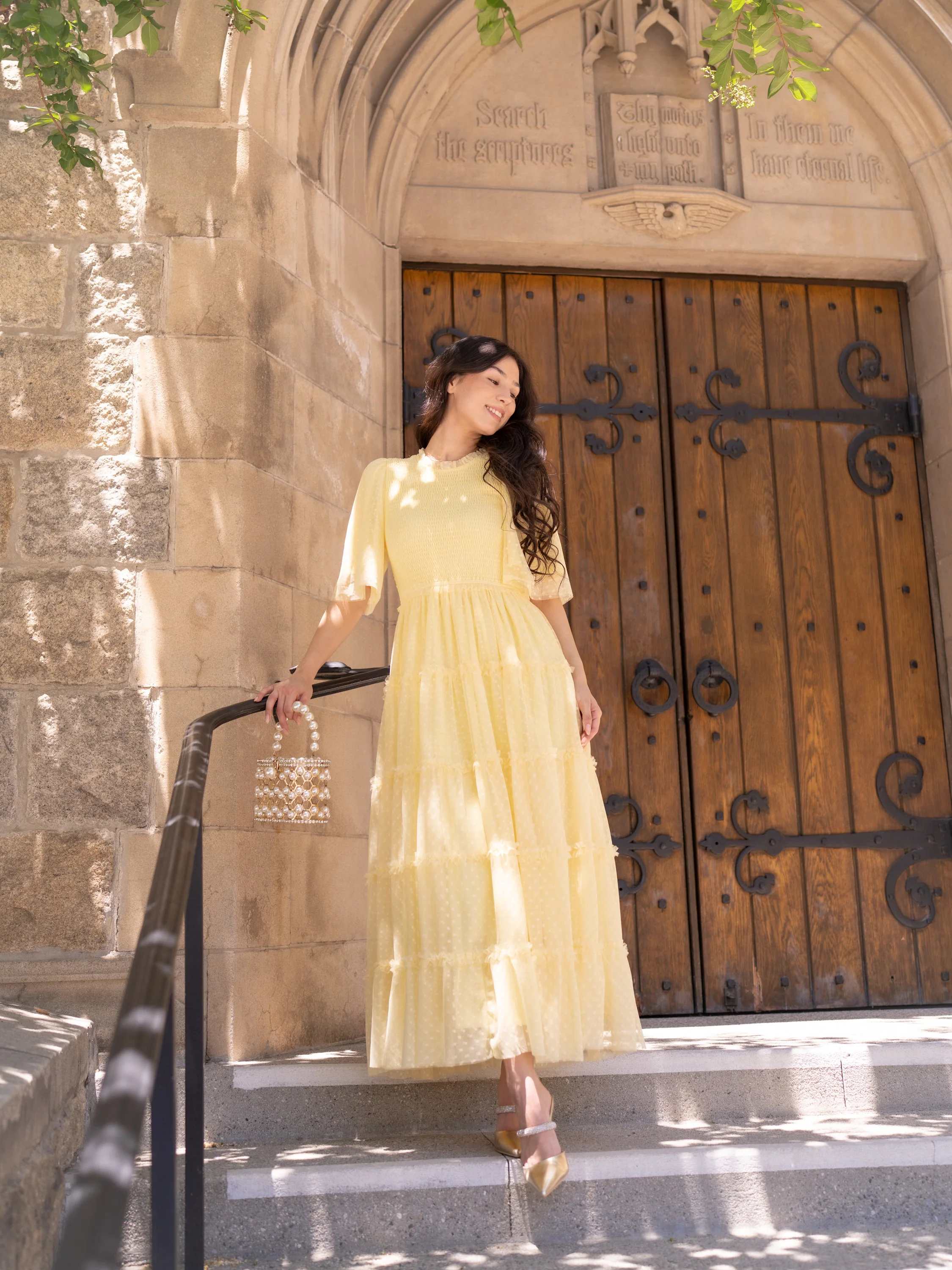 Vintage Romance Dress - Lemon Meringue - Image 10